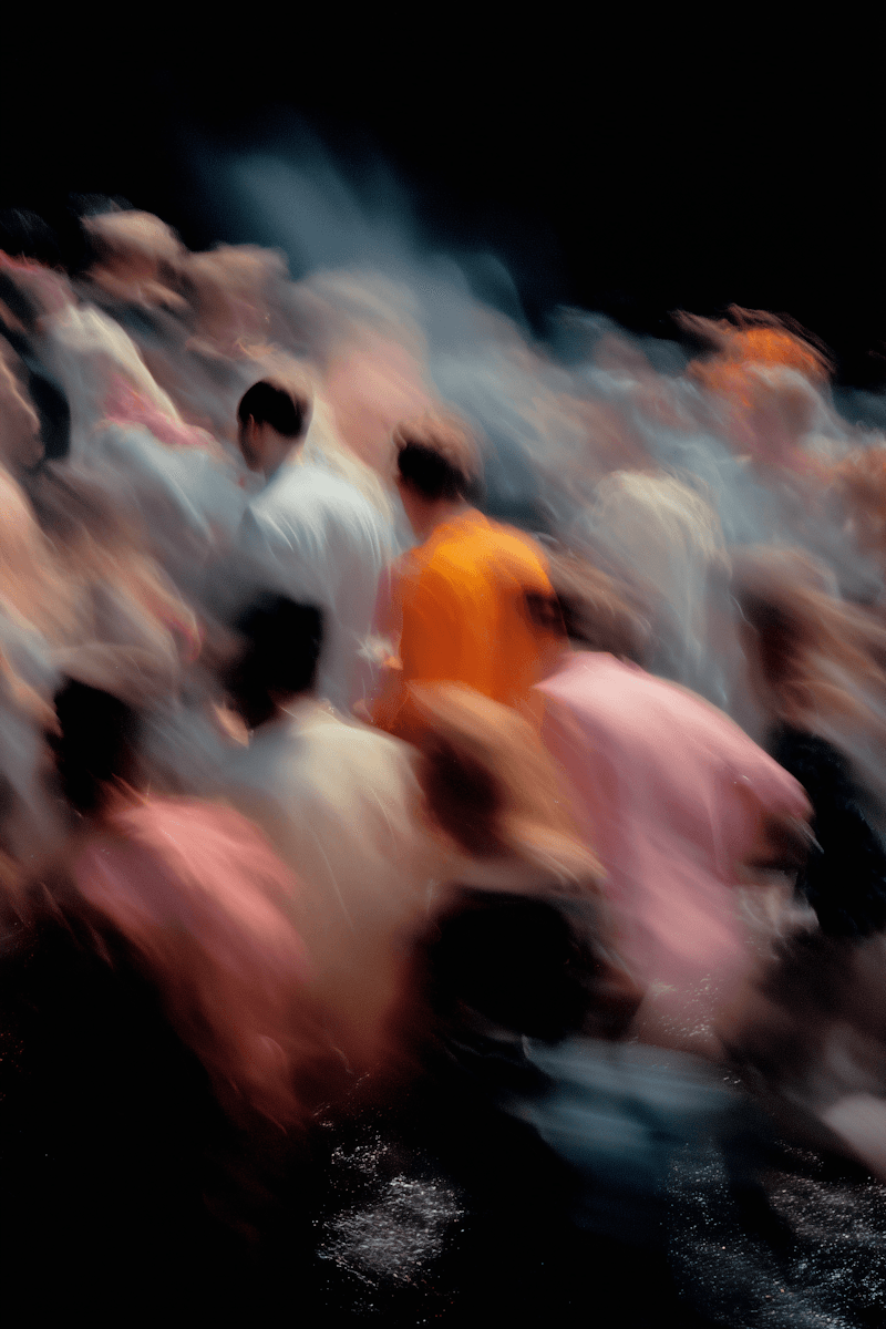 Team working together at a corporate hackathon